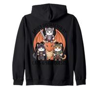 Facilement distrait par Les Chats et Les quêtes Secondaires drôles Dragon Kids Sweat à Capuche