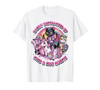 Facilement distrait par Les Chats et Les quêtes Secondaires T-Shirt