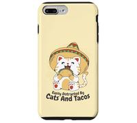 Facilement Distrait par Les Chats et Les Tacos Coque pour iPhone 7 Plus/8 Plus