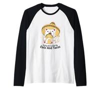 Facilement Distrait par Les Chats et Les Tacos Manche Raglan