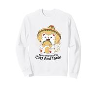 Facilement Distrait par Les Chats et Les Tacos Sweatshirt
