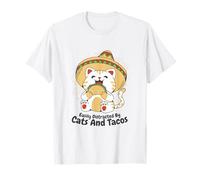Facilement Distrait par Les Chats et Les Tacos T-Shirt