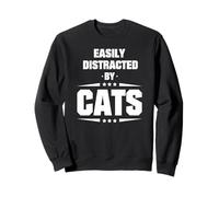 Facilement distrait par Les Chats Sweatshirt
