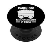 Facilement distrait par Les collectionneurs de géologues de Roches PopSockets PopGrip Adhésif