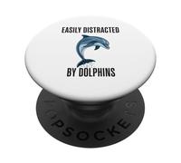 Facilement distrait par Les Dauphins PopSockets PopGrip Adhésif