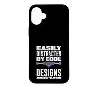 Facilement distrait par Les Designs Cool et Les Nouveaux filaments Coque pour iPhone 16 Plus