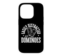 Facilement distrait par Les Dominos Funny Domino Player Coque pour iPhone 14 Pro