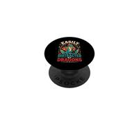 Facilement distrait par Les Dragons PopSockets PopGrip Adhésif