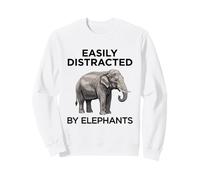Facilement distrait par Les éléphants Sweatshirt