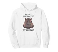 Facilement distrait par Les hippopotames Sweat à Capuche