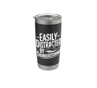 Facilement distrait par les orages Gobelet isotherme en acier inoxydable double paroi