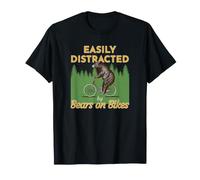 Facilement distrait par Les Ours sur Les vélos T-Shirt