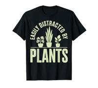 Facilement distrait par Les Plantes jardinières botaniques T-Shirt Graphique avec Valeur