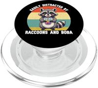Facilement distrait par Les ratons laveurs et Boba Graphic pour Enfants et Adolescents PopSockets PopGrip pour MagSafe