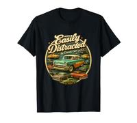 Facilement distrait par Les Voitures Classiques Vintage Old Car Guy Humour T-Shirt