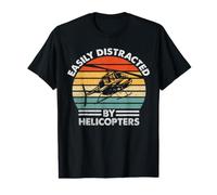 Facilement distrait par l'hélicoptère Pilote Aviation hélicoptère hélicoptère hélicoptère T-Shirt Graphique avec Valeur
