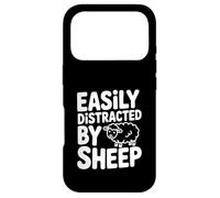 Facilement distrait par l'humour Amusant des Moutons Amoureux des Animaux Coque pour iPhone 17 Pro