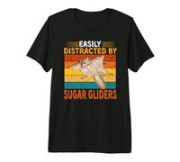Facilement distrait par Sugar Gliders Cute Sugar Glider Costume T-Shirt Haut de Gamme