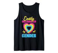 Facilement distrait par tous les sexes Design pour un fan de Lgtbq Débardeur