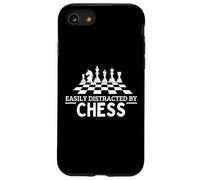 Facilement distrait par Un Joueur d'échecs Amusant Coque pour iPhone SE (2020) / 7/8