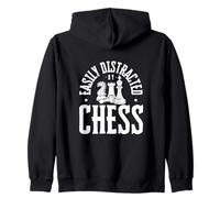 Facilement distrait par Un Joueur d'échecs Amusant Sweat à Capuche