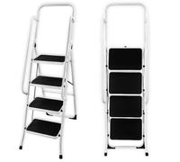 FACILITYS Escabeau Marchepied pliable, 4 marches - Capacité 150 kg - Stable et Antidérapant