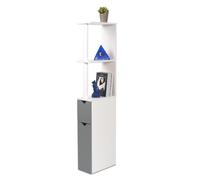 FACILITYS Meuble WC Effet Bois avec 2 Portes Grises