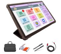 FACILOTAB - Tablette Senior + Pack Complet d'Accessoires - Simple et Intuitive, Idéal pour Personne Âgée - Grand Ecran Tactile Adapté - Camera Avant et Arrière - Connexion WiFi - Noir - MT60