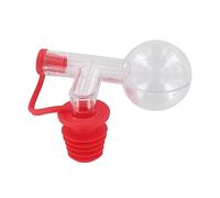 Fackelmann Doseur à alcool 004032 – Bouchon doseur boule pour bouteille 2,5 cl, plastique rouge