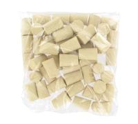 Fackelmann 005000 Lot de 50 Bouchons en Liège Coniques pour Bouteilles de Vin, Beige, 3,3 x 2,1 cm