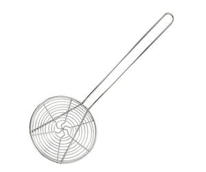 Fackelmann 0221650 Araignée de Cuisine, araignée, écumoire INOX, écumoire, Acier Inoxydable, Argenté, 14 x 41 cm