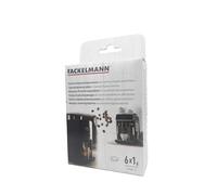 Fackelmann 129450 Lot de 6 pastilles détergentes, pastilles effervescentes pour appareils électroménagers, pastilles machines à café à grains, machine Krups, lot de 6, 1 gr