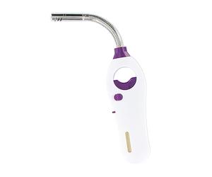 Fackelmann 14095 Allume gaz avec embout flexible, allume-gaz flexible, Plastique, Acier inoxydable, 24 cm