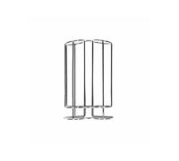 Fackelmann 20991 Distributeur de capsules Tassimo, porte capsules de café, distributeur de capsules à café, porte capsules de café Tassimo, Fil chromé, Argenté, 28,7 cm