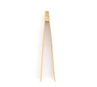 Fackelmann 2355750 Pince de cuisine en bois, pince à cornichons, pince alimentaire, pince en bois, pince à toasts, Bois, 25 cm, Brun