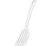 FACKELMANN 24284 Spatule à Fente Blanc en Plastique Spatule pour casseroles et poêles revêtues (Couleur Blanc) Quantité : 1 pièce