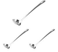 Fackelmann 24357 Lara Cuillère à Sauce Acier Inoxydable Argent 28 x 7,8 x 6,5 cm (Lot de 3)