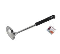 Fackelmann 24396 Cuillère à Sauce Acier Inoxydable Noir/Argent 26 x 8,5 x 6 cm