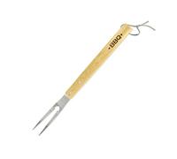 Fackelmann 25191 Fourchette pour barbecue, fourchette géante à barbecue, Bois, Acier inoxydable, Brun, 42 cm