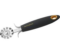 Fackelmann 25230 Soft Roulette à pâte Acier Inoxydable/PP/TPR Gris/Orange/Argent 18 cm