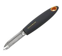 Fackelmann 25247 Soft Eplucheur Acier Inoxydable/PP/TPR Gris/Orange/Argent 18 cm