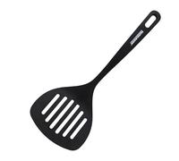 Fackelmann 25471 Pelle à Servir ajourée, Pelle, spatule de Cuisine, spatule, ustensile de Cuisine, RPET, Noir, 29,5 x 9 cm