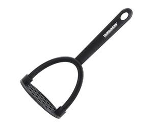 Fackelmann 25477 Presse-purée, presse-purée manuel, RPET, noir, 23,5 x 7 x 10 cm