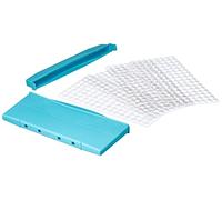 FACKELMANN 27089 Bac à Glace pilée, Plastique, 26 x 14 x 2 cm, Bleu/Vert/Corail