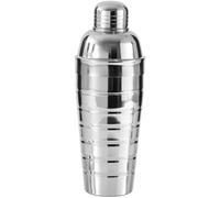 Fackelmann 28270 Shaker à cocktails en inox 750 ml, shaker inox, shaker à cocktail, shaker barman, Acier inoxydable, 26 x 8,5 x 8,5 cm, Argent