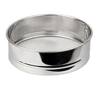 Fackelmann 28313 Tamis de cuisine inox extra fin, tamiseur à quinoa, Acier inoxydable, Argenté, 18 x 5 cm