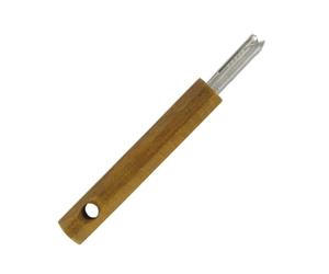 Fackelmann 30382 Tire languette, Bois, Acier inoxydable, Brun, 16 x 2,1 x 2,1 cm