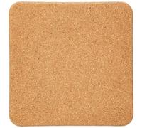 Fackelmann 30992 Dessous-de-Plat carrée Liège Marron 19 x 19 cm