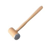 Fackelmann 31127 Attendrisseur de viande, Marteau à viande, Attendrisseur à viande, Bois, Métal, 32 cm, Naturel