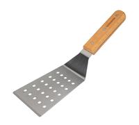 Fackelmann 31139 Pelle à lasagnes, pelle à pizza, pelle pizza, spatule pizza, spatule ajourée, spatule à lasagnes, ustensile de cuisine, Acier inoxydable, Bois, 29 x 8,8 x 5 cm